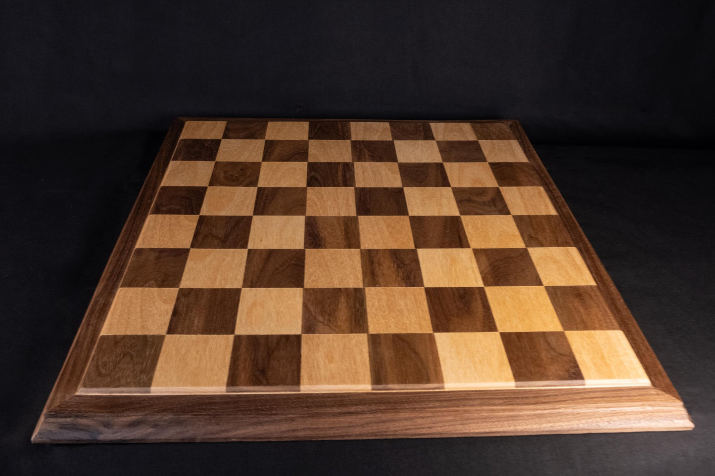 Luxurious Handcrafted Walnut & White Oak Wooden Chessboard – A Timeless Masterpiece