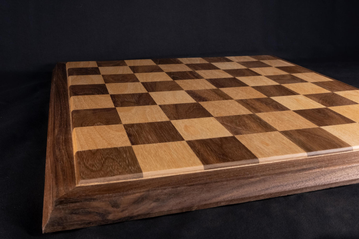 Luxurious Handcrafted Walnut & White Oak Wooden Chessboard – A Timeless Masterpiece